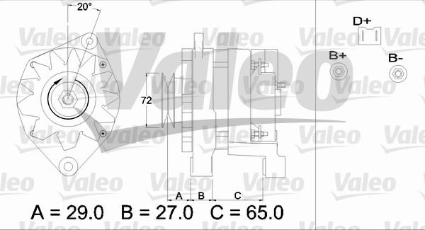 Valeo 433464 - Генератор avtolavka.club