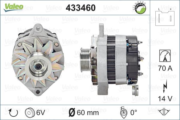 Valeo 433460 - Генератор avtolavka.club