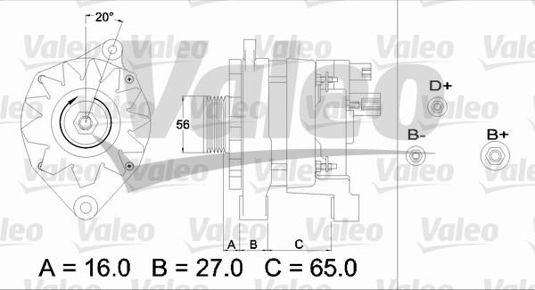 Valeo 433468 - Генератор avtolavka.club