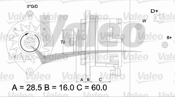 Valeo 433483 - Генератор avtolavka.club