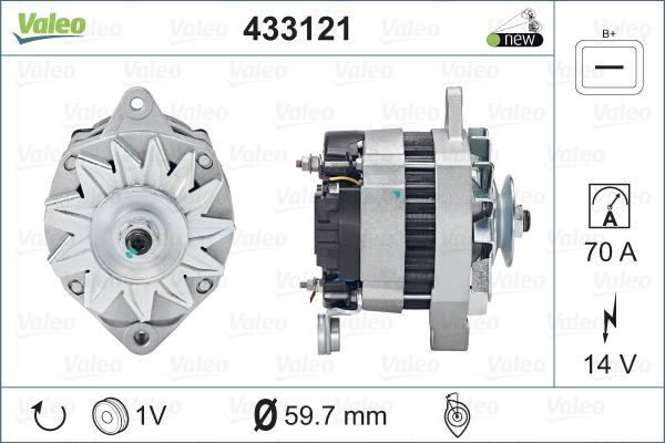 Valeo 433121 - Генератор avtolavka.club