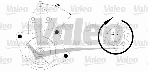 Valeo 433343 - Стартер avtolavka.club