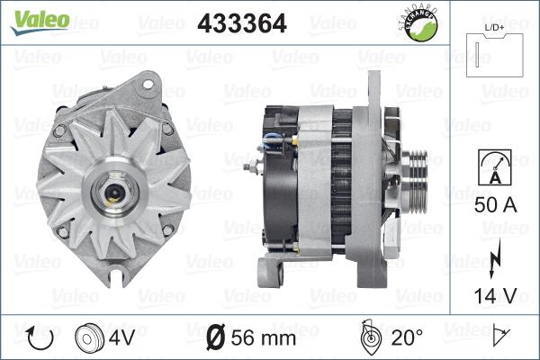 Valeo 433364 - Генератор avtolavka.club