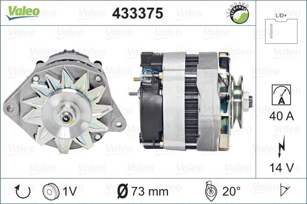 Valeo 433375 - Генератор avtolavka.club