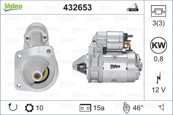 Valeo 432653 - Стартер avtolavka.club