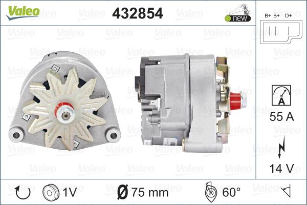 Valeo 432854 - Генератор avtolavka.club