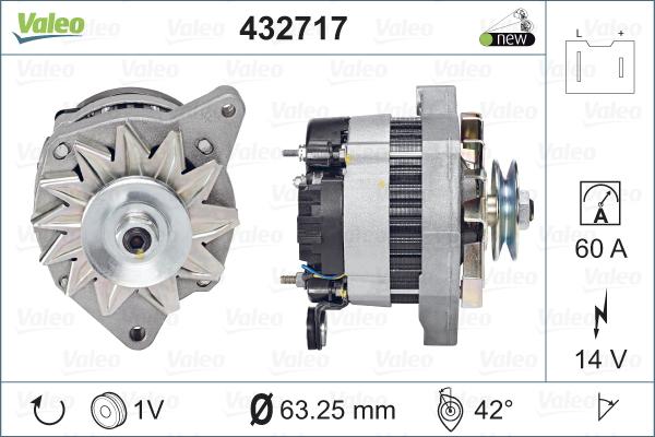 Valeo 432717 - Генератор avtolavka.club