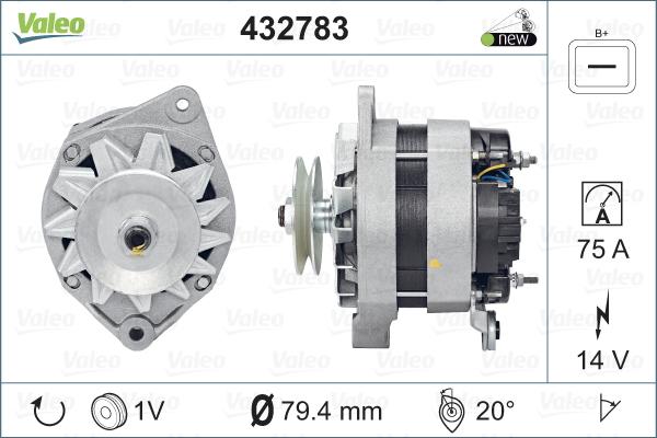 Valeo 432783 - Генератор avtolavka.club