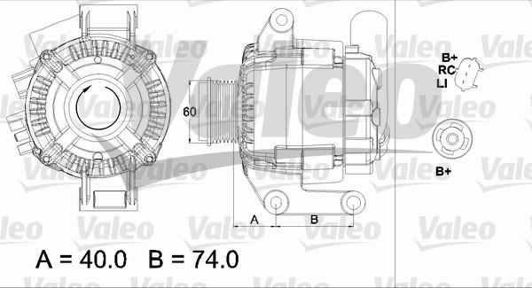 Valeo 437448 - Генератор avtolavka.club