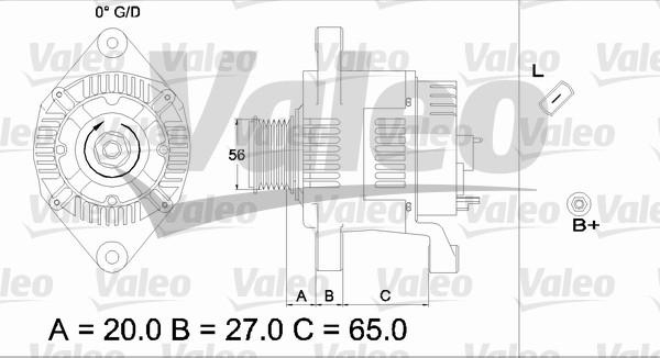 Valeo 437443 - Генератор avtolavka.club