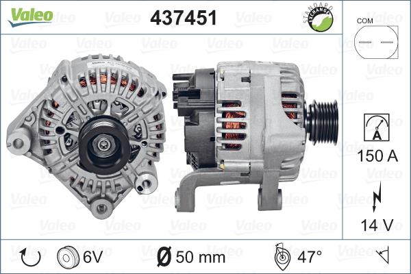 Valeo 437451 - Генератор avtolavka.club