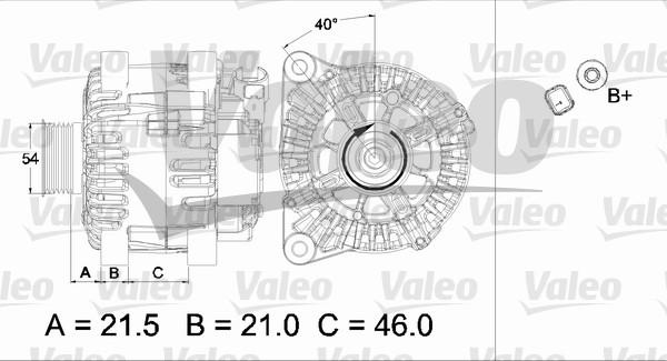 Valeo 437457 - Генератор avtolavka.club