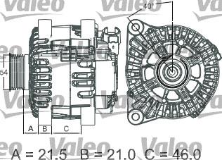 Valeo 437457 - Генератор avtolavka.club