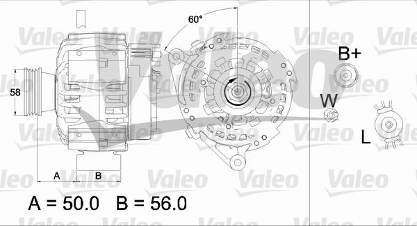 Valeo 437467 - Генератор avtolavka.club