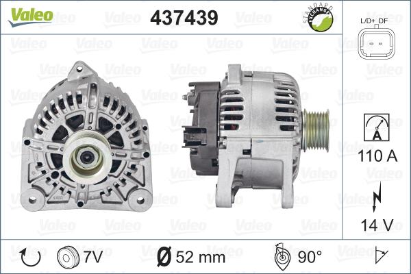 Valeo 437439 - Генератор avtolavka.club