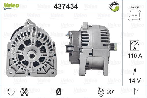 Valeo 437434 - Генератор avtolavka.club