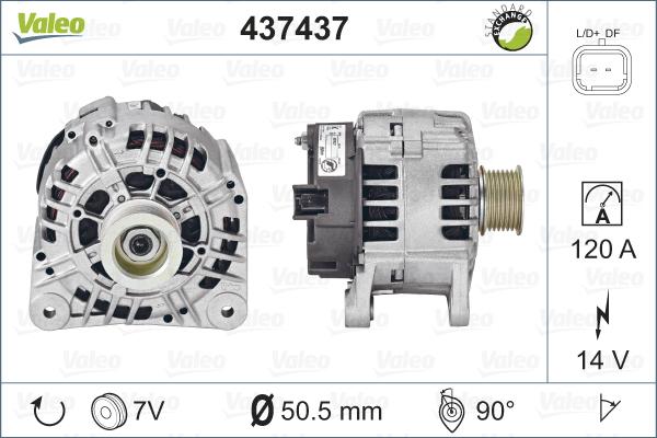 Valeo 437437 - Генератор avtolavka.club