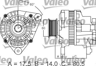 Valeo 437427 - Генератор avtolavka.club