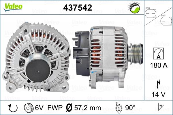 Valeo 437542 - Генератор avtolavka.club