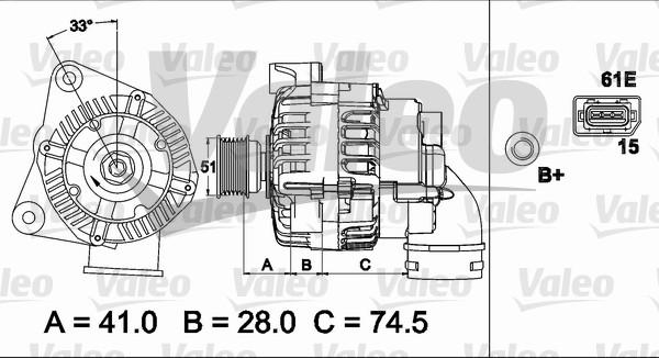 Valeo 437500 - Генератор avtolavka.club