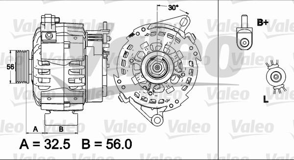 Valeo 437510 - Генератор avtolavka.club