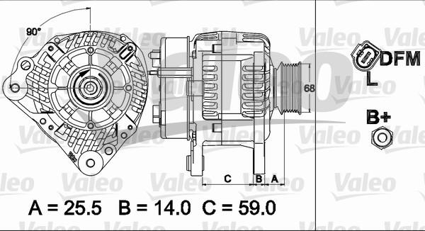 Valeo 437513 - Генератор avtolavka.club