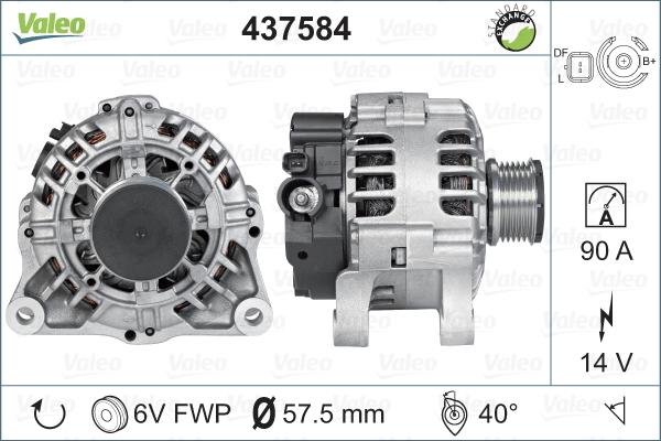 Valeo 437584 - Генератор avtolavka.club