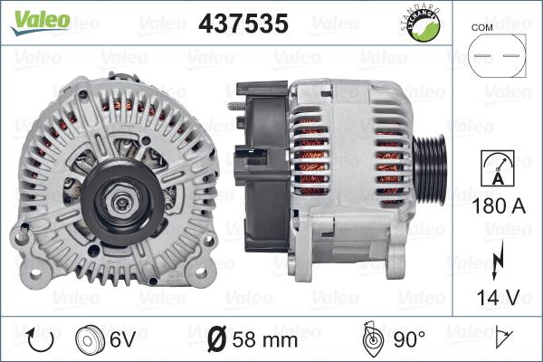 Valeo 437535 - Генератор avtolavka.club