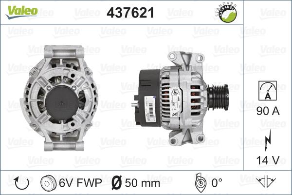 Valeo 437621 - Генератор avtolavka.club