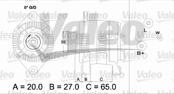 Valeo 437199 - Генератор avtolavka.club