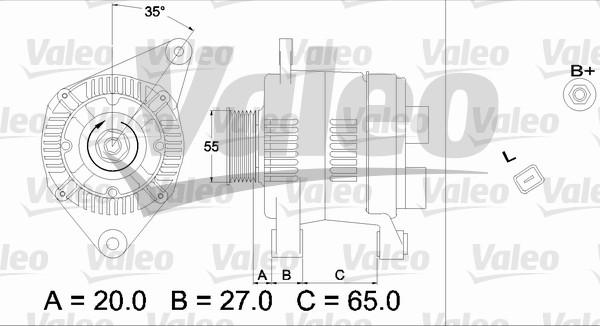 Valeo 437196 - Генератор avtolavka.club