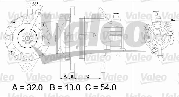 Valeo 437143 - Генератор avtolavka.club