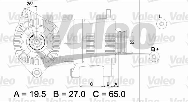 Valeo 437142 - Генератор avtolavka.club