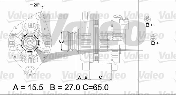 Valeo 437164 - Генератор avtolavka.club