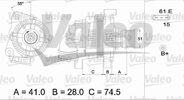 Valeo 437115 - Генератор avtolavka.club