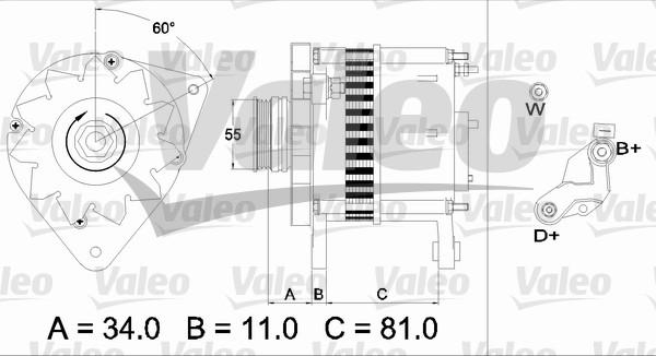 Valeo 437111 - Генератор avtolavka.club