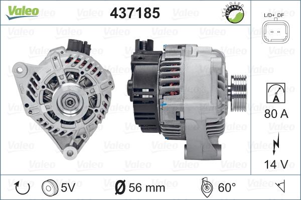 Valeo 437185 - Генератор avtolavka.club