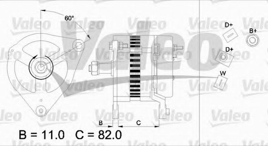 Valeo 437127 - Генератор avtolavka.club