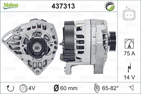 Valeo 437313 - Генератор avtolavka.club