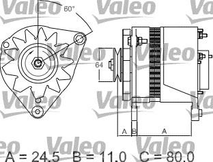 Valeo 437380 - Генератор avtolavka.club