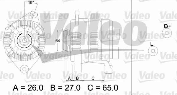 Valeo 437206 - Генератор avtolavka.club