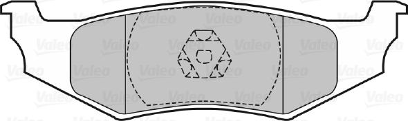 Valeo 598965 - Гальмівні колодки, дискові гальма avtolavka.club