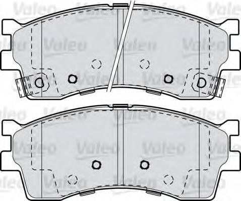 Valeo 598909 - Гальмівні колодки, дискові гальма avtolavka.club