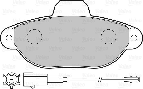 Valeo 598987 - Гальмівні колодки, дискові гальма avtolavka.club