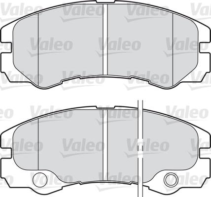 Valeo 598460 - Гальмівні колодки, дискові гальма avtolavka.club