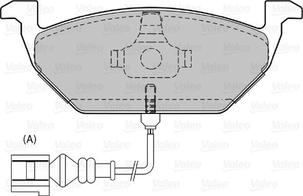 Valeo 598408 - Гальмівні колодки, дискові гальма avtolavka.club