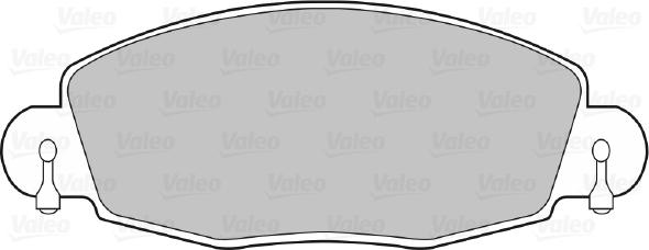 Valeo 598432 - Гальмівні колодки, дискові гальма avtolavka.club