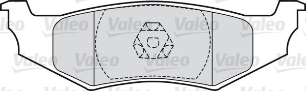 Valeo 598544 - Гальмівні колодки, дискові гальма avtolavka.club