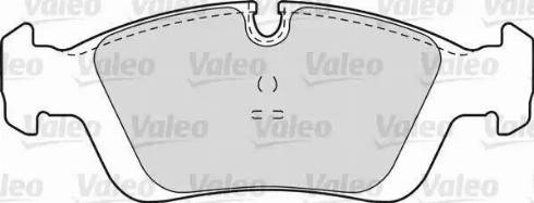 Valeo 598555 - Гальмівні колодки, дискові гальма avtolavka.club