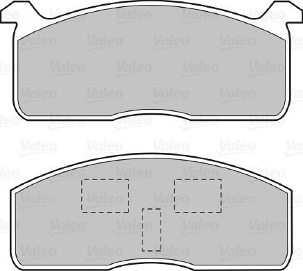 Valeo 598614 - Гальмівні колодки, дискові гальма avtolavka.club